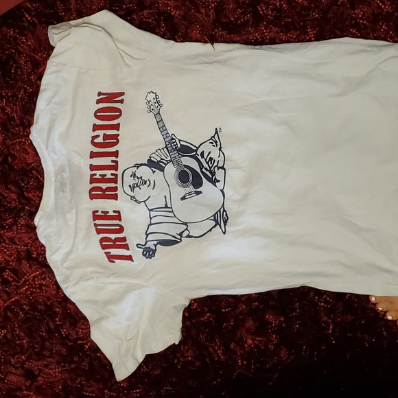 Men's True Religion White Tshirt Size Small - Picture 3 of 3